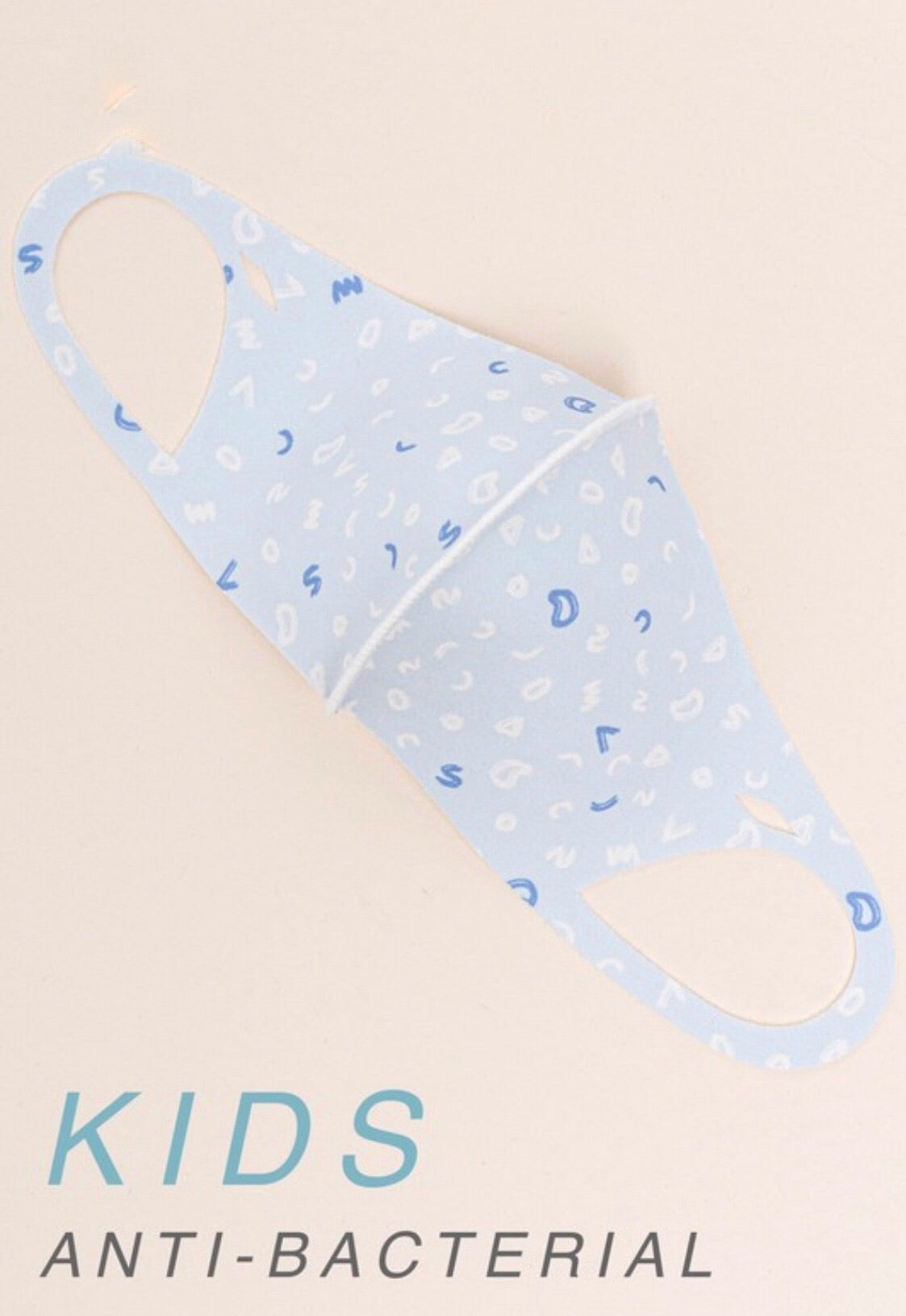 Antibacterial Mask, blue ABC (Kid)