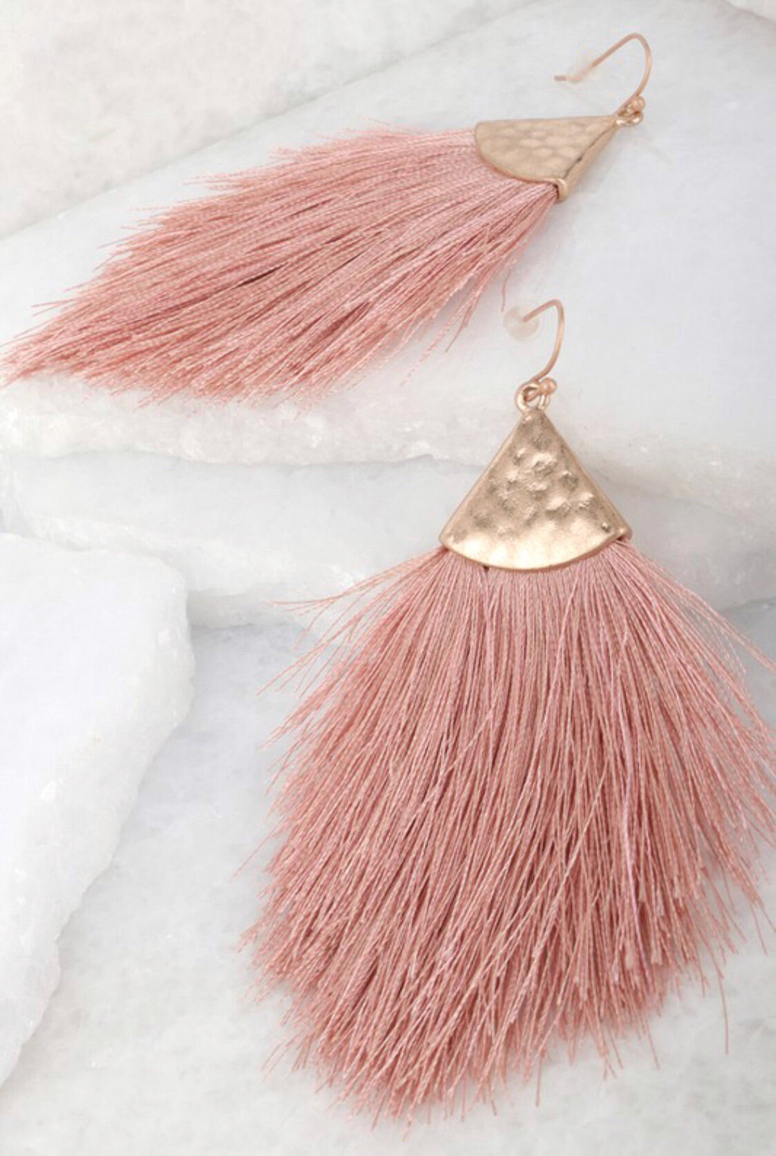 Havana earrings (soft pink)