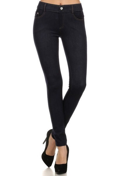 Dark Denim Jeggings (black)