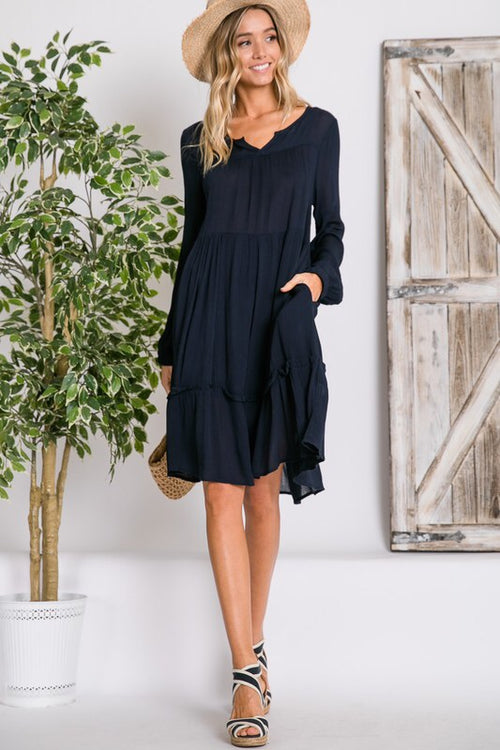 Layla dress (navy)