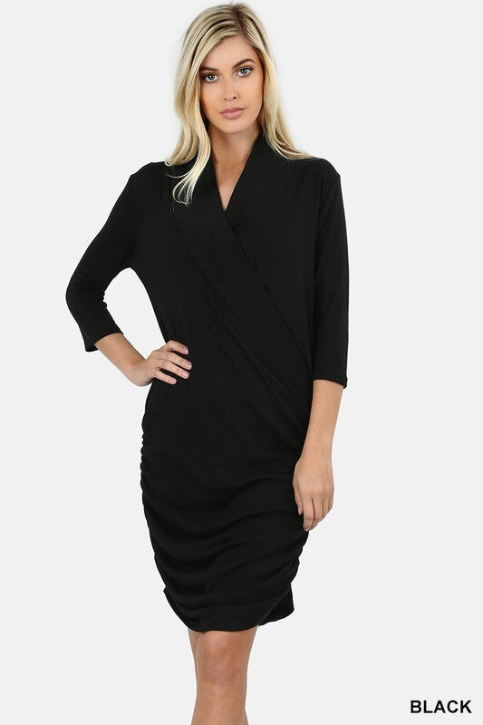 Soft Sweater Dress (Black)