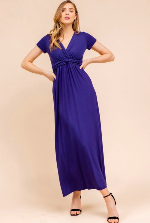 Grecian Goddess Maxi (navy)