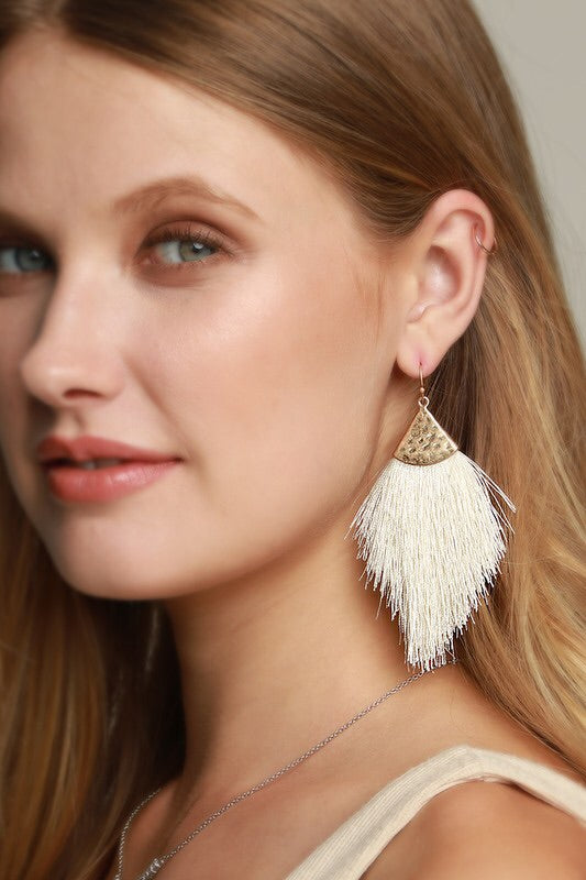 Havana earrings (cream)