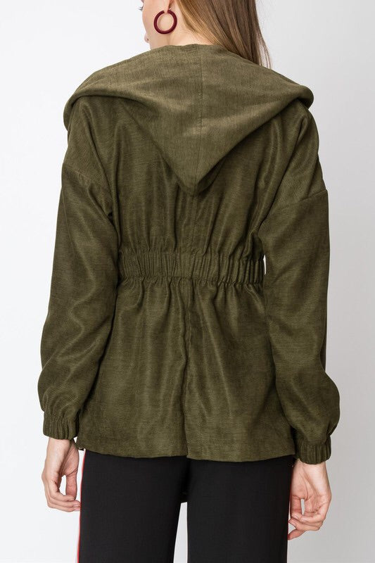 Olive Hooded Jacket