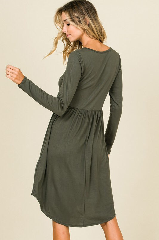 Harper Dress (olive)
